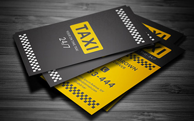 Уникальные визитные карточки таксопарка
