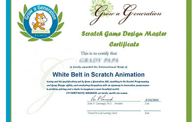 Образец сертификата с оригинальным дизайном