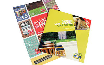 Красочная обложка каталога товаров для сада и ландшафтного дизайна