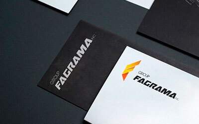 Стильный дизайн визиток с логотипом в лаконичном оформлении