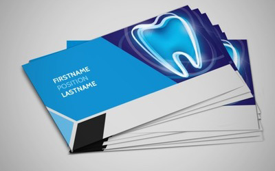 Пример визитных карточек серии стоматологии