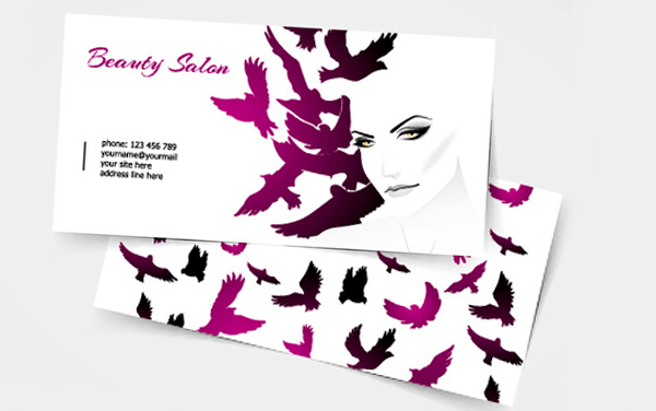 Серия визиток для салонов красоты