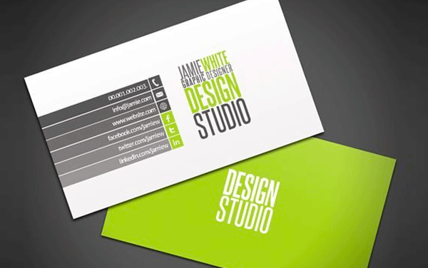 Креативные визитки для дизайнеров